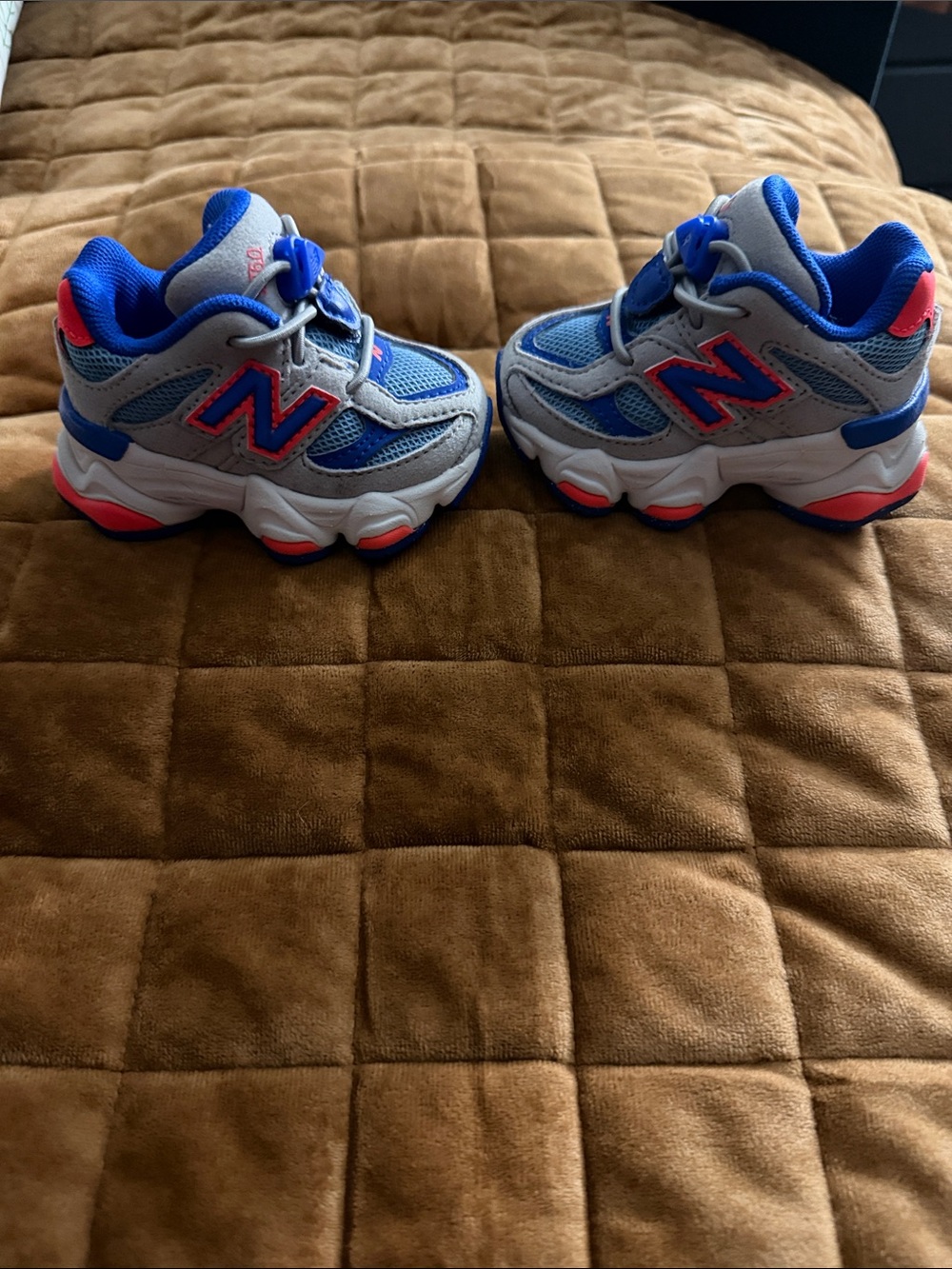 New Balance Toddler Gray, Blue & Pink Athletic Sneakers